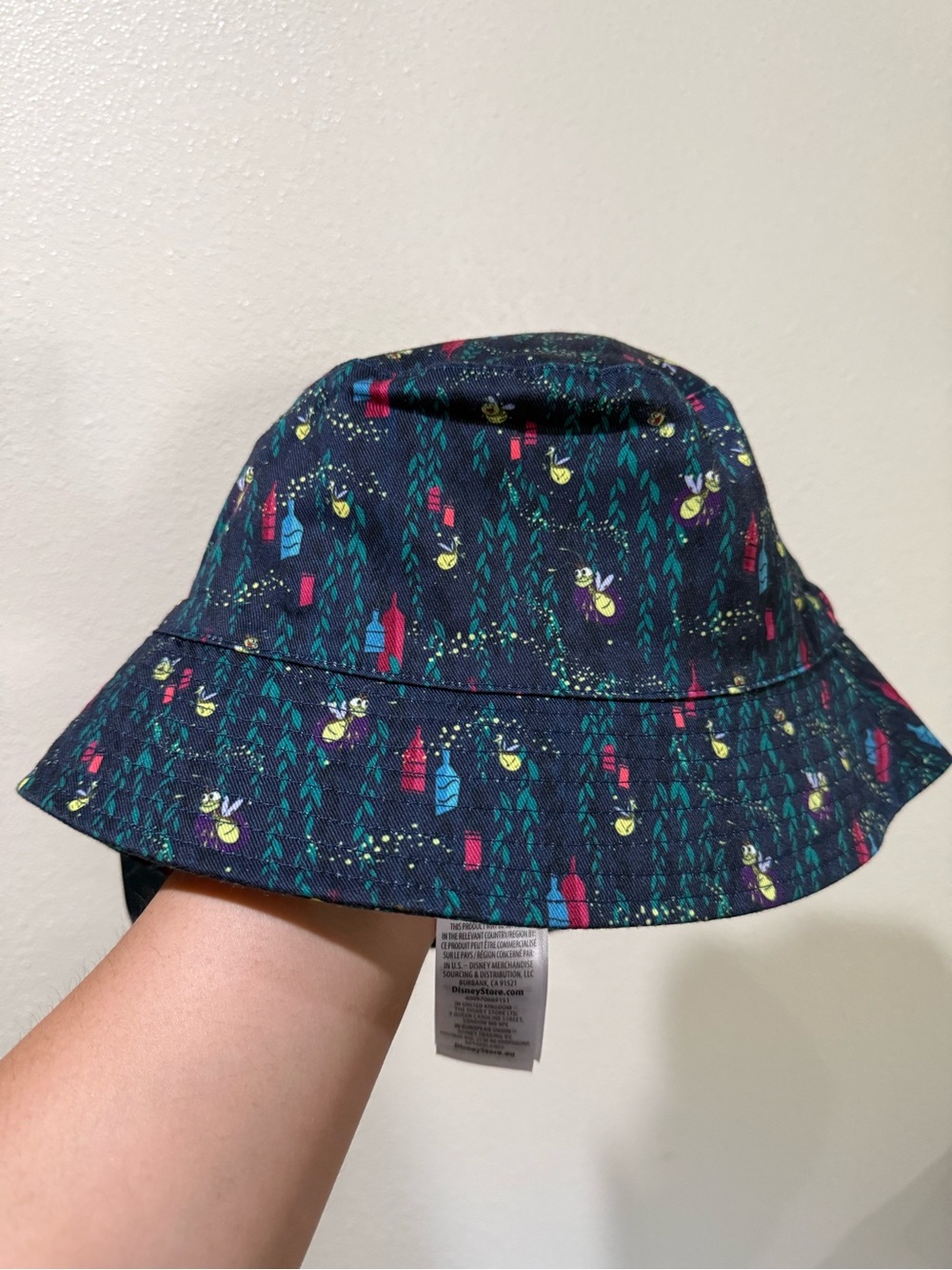 Disney Parks Tianas Ray Firefly Bucket Hat Water Resistant Adult NEW